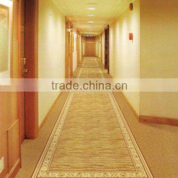 Machine Woven 80% Wool+20%Nylon hotel corridor carpet