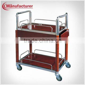 G-075 Luxury Wood Hotpot Food Delivery Service Trolley