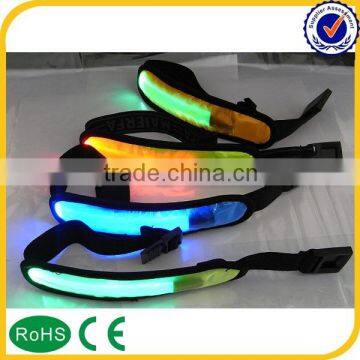 Nylon Material Adjustable Reflective Wristband Led Armband