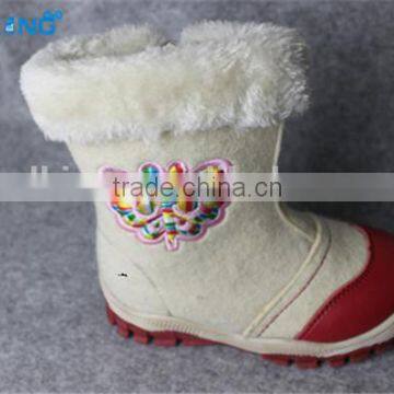 lovely flower fashion kids felt shoes