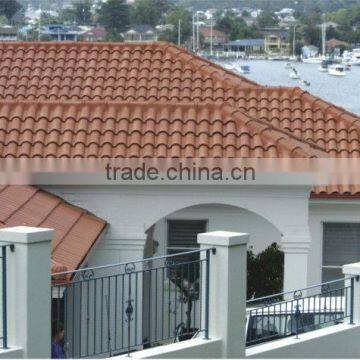 Colourful clay terracotta roof tile made in China