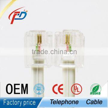 RJ11 6P4C 6p2c telephone Patch cord cable