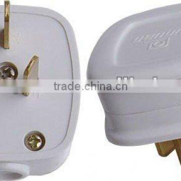 10A three flat pin plug