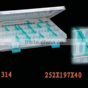 plastic tools fishing accessories transparent tackle boxes