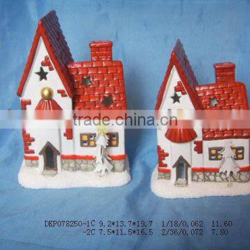 custom christmas house design tea light candle holder