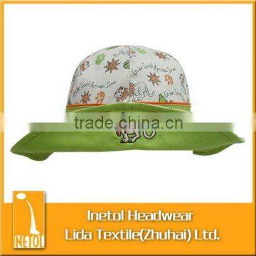 colorful cotton bucket kids hat