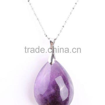 2016 best selling purple crystal element necklace for sale