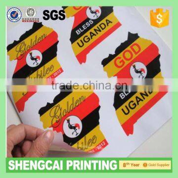 Custom made die cut vinyl stickers in guangzhou of china