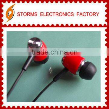 High Quality 3.5mm Plug in promotional red earphone&earbud in bulk