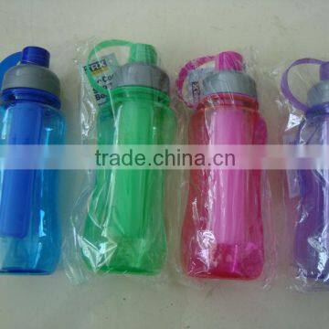 Food grade PS material plastic ice cup with straw