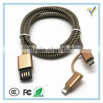 Universal Double Sided USB Cable 3.0 2 in 1 Fast Charging & High Speed Data Cable For Android phone