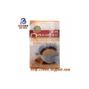 custom printed vivid color heat seal plastic coffee pouch