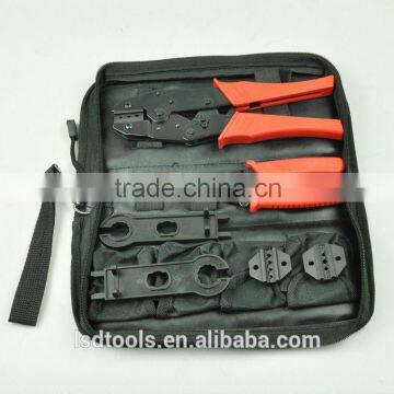 LS-K2546B Solar PV Tool kit with MC4 crimping tool and spanner cable stripper MC3 connector crimping dies