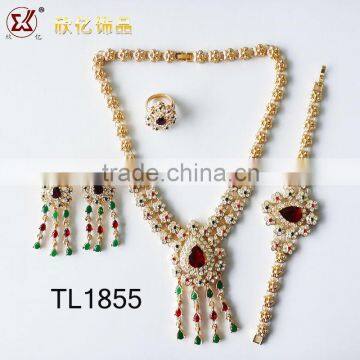 Wholesale gemstone jewelry bridal accessory set jewellery