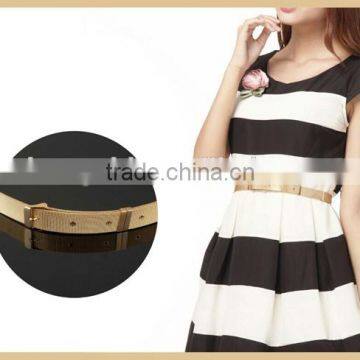 Top selling gold stainless steel women elastic waist belts