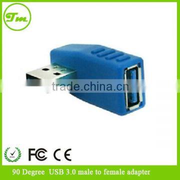 90 degree USB 3.0 male to Female left Angled Adapter