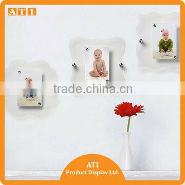 fashion acrylic wall picture frame display stand in home decor