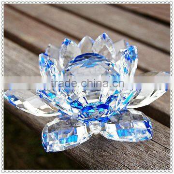 Chinese Fengshui Crystal Lotus Portrait For Wedding Table Top photo-1