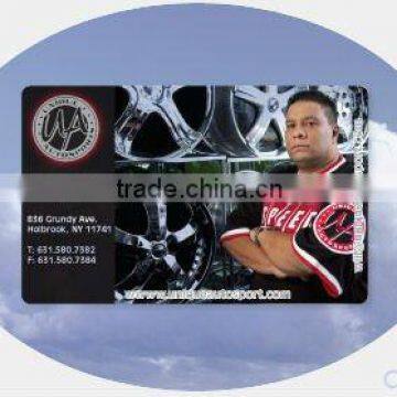 CR80 PVC Plastic Clear/Glossy card