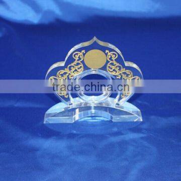 Carving Crown Shape Crystal Crafts Polished Shinning Edge Craft Any Shape