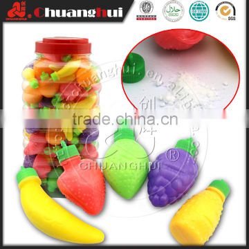 5g Fruits shape Powder Candy In Jar