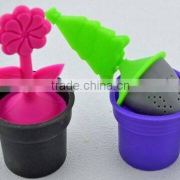 Hot Sale and Fashion Silicone Flower Tea Bag