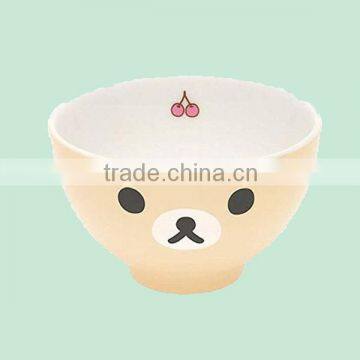 Cute Ceramic Face Rice Bowl For Kids