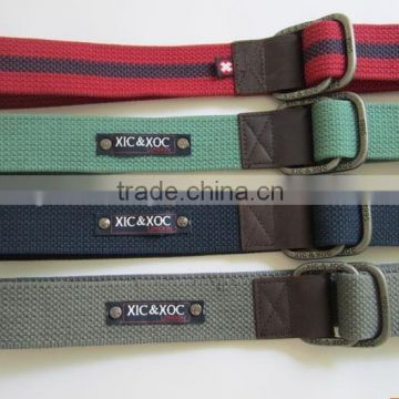 man cotton canvas belt and material