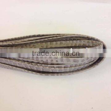 Flat Nappa Leather cords - Real Nappa Leather Flat-10MM-snake style-beige