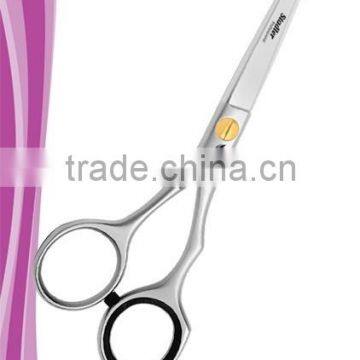 Cobalt hair styling shear 5 inch removable finger rest gold screw tension dial mirror finish
