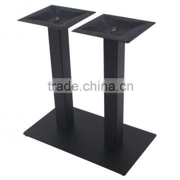 Texture Black Powder Steel Square Metal Table Legs