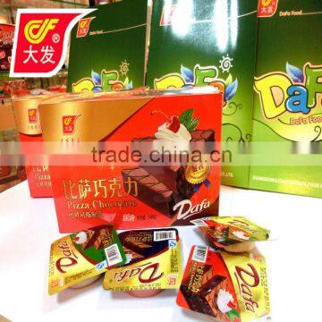 pizza cup biscuit and cocoa chocolate cup with 3 falvours