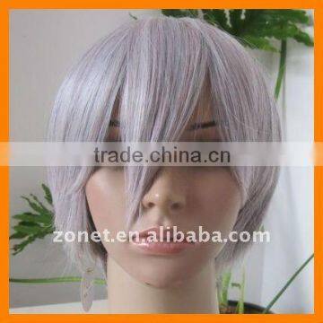 Fashion Cosplay silver gray Wig