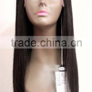 24inch natural color machine made direct manufacture on sale lace frontal natural braizilian remy human hair wigs