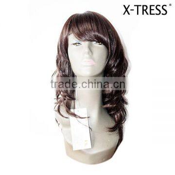 spring twist women lastest style long kinky curly lace front wig of synthetic hair