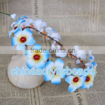 18CM blue bridal Floral Crown Flower Wedding Headband Rustic Woodland for head flower wreath