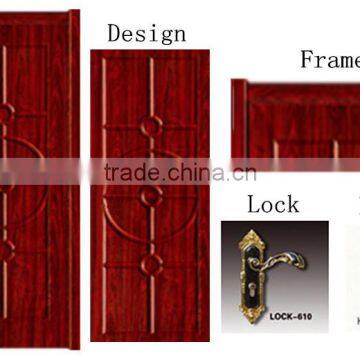 Chinese Factory Supplier Pvc Mdf Classic Interior Mdf Armor Room Door photo-2