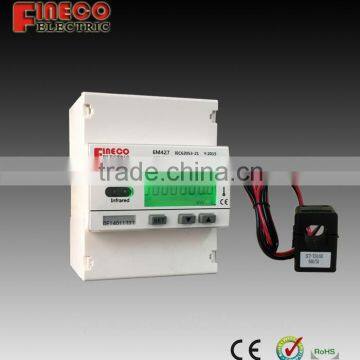 EM427 CT 120/240V 1.5(6)A ct operated two phase smart bi-directional modbus electric energy meter