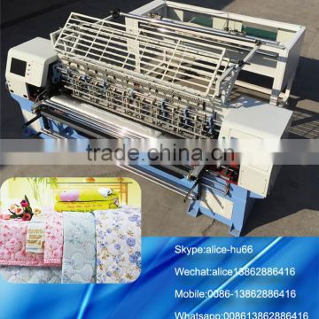 Computer shuttle multi needle quilting machine