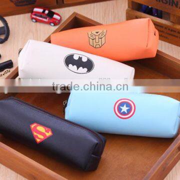 Marvel character pencil bag with large capacity PU for studets