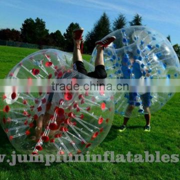 Wholesale 1.5m Football Bubbles cheap PVC body bubble balls and TPU bumper bubble footballs