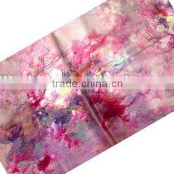 Fashion Print Long Colorful Silk Bandana