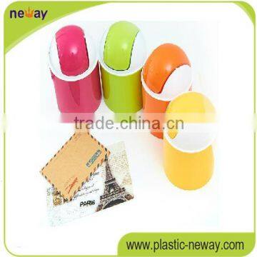 PP Bin Small Plastic Colored Trash Can