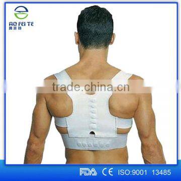 Hot new products for 2016 aofeite one size magnetic posture support back brace