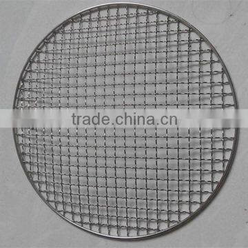 Round panel galvanized disposable bbq grill wire mesh