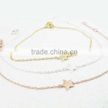 Fashion Ladies Stainless Steel Star Charm Pendant Bracelet for Sale