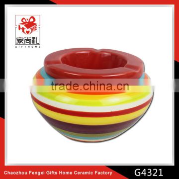 ashtray ceramic hand painted design smokLess ashtray