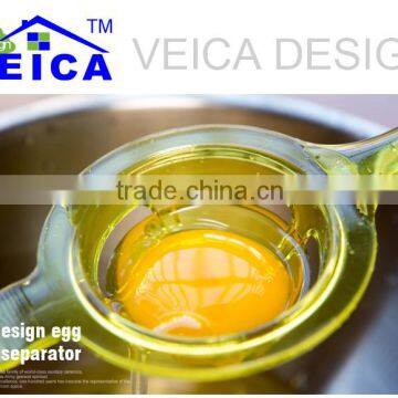 New design high-quality colorful silicon egg tool egg white separater egg yolk separator separates spoon