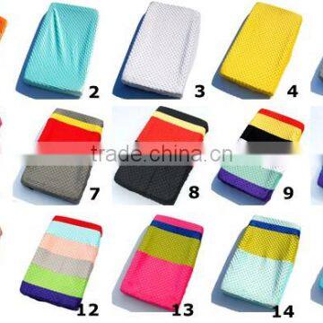 New Sale Polyester Custom Size Personalized Soft Minky Baby Change Mat Cover photo-4