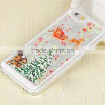Fashion Liquid Bling Crystal Christmas Tree Snowflake Case for Samsung & IPhone 3D Phone Case photo-2